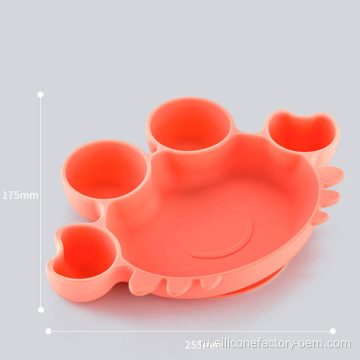 Детская посуда силиконовая миска с силиконом в одном